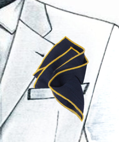 Μαντήλι Πέτου Σακακιού Navy Blue Τετράγωνο