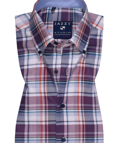 Ανδρικά Πουκάμισα Καρό Twill