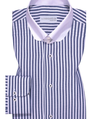 Ριγέ Πουκάμισο Tab Collar Giro Inglese
